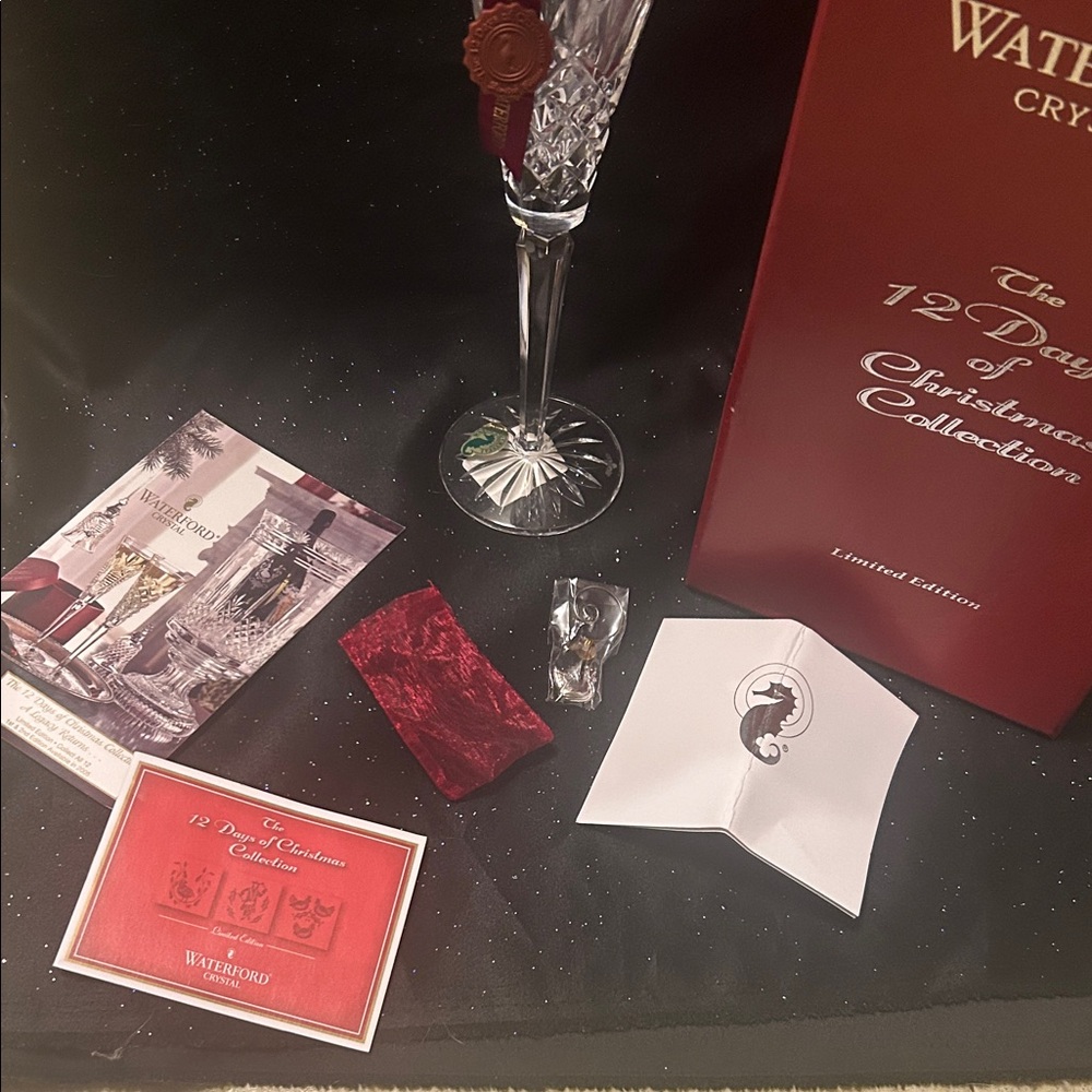 Waterford Crystal 2006 12 Days Flute “3 French Hens” NIB (LC) - Picture 4 of 12